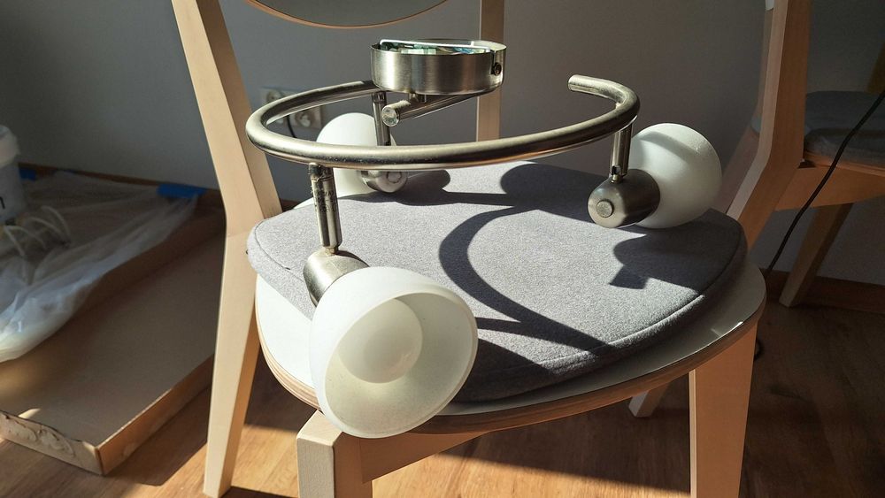 Zestaw lampa nad lustro i podsufitowa do łazienki, salonu, przedpokoju