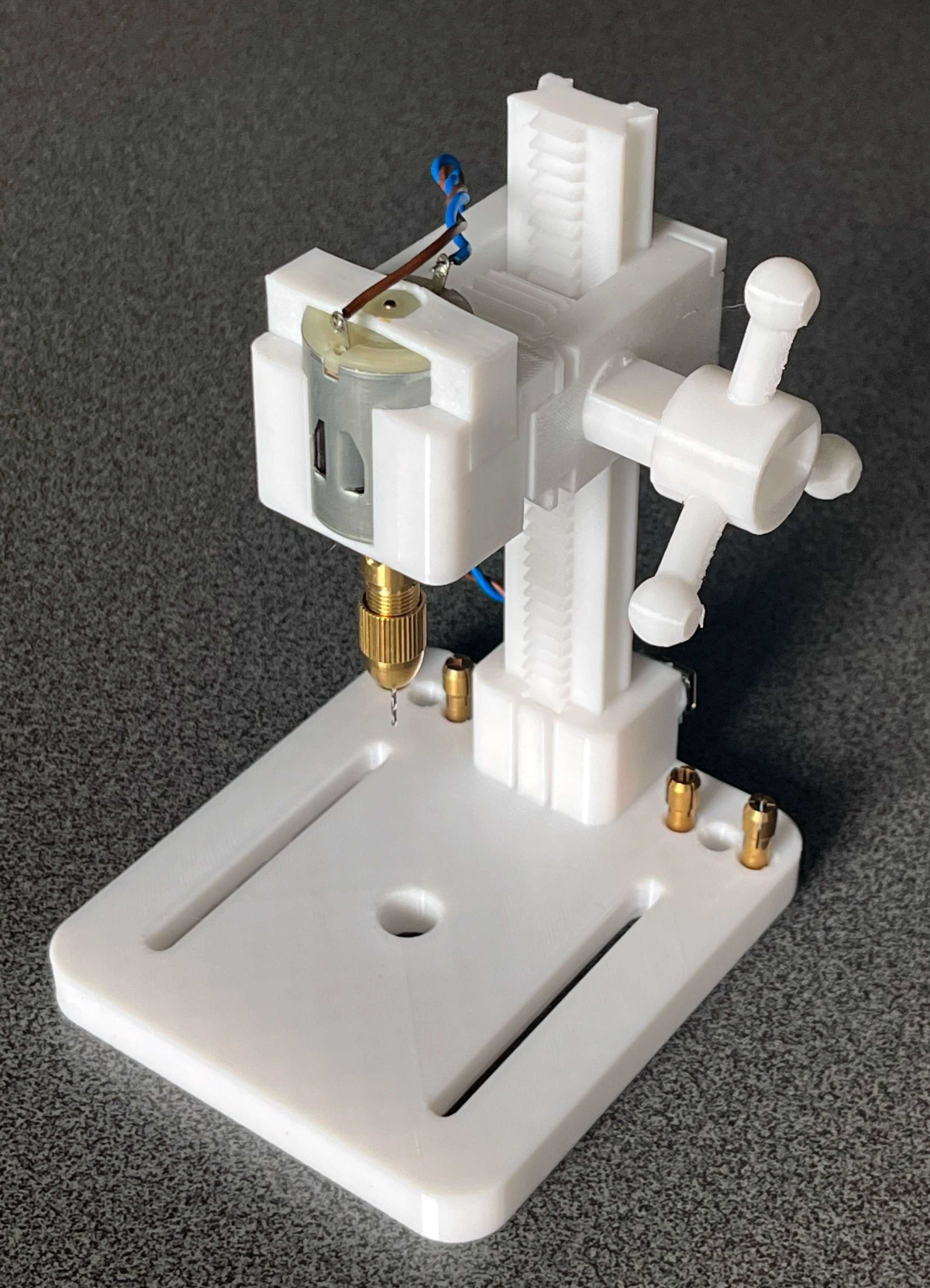 Mini wiertarka stołowa do płytek PCB + imadełko