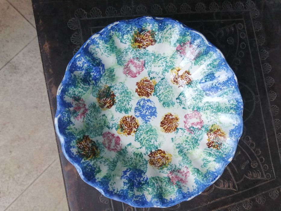 saladeira pequena antiga em faiança