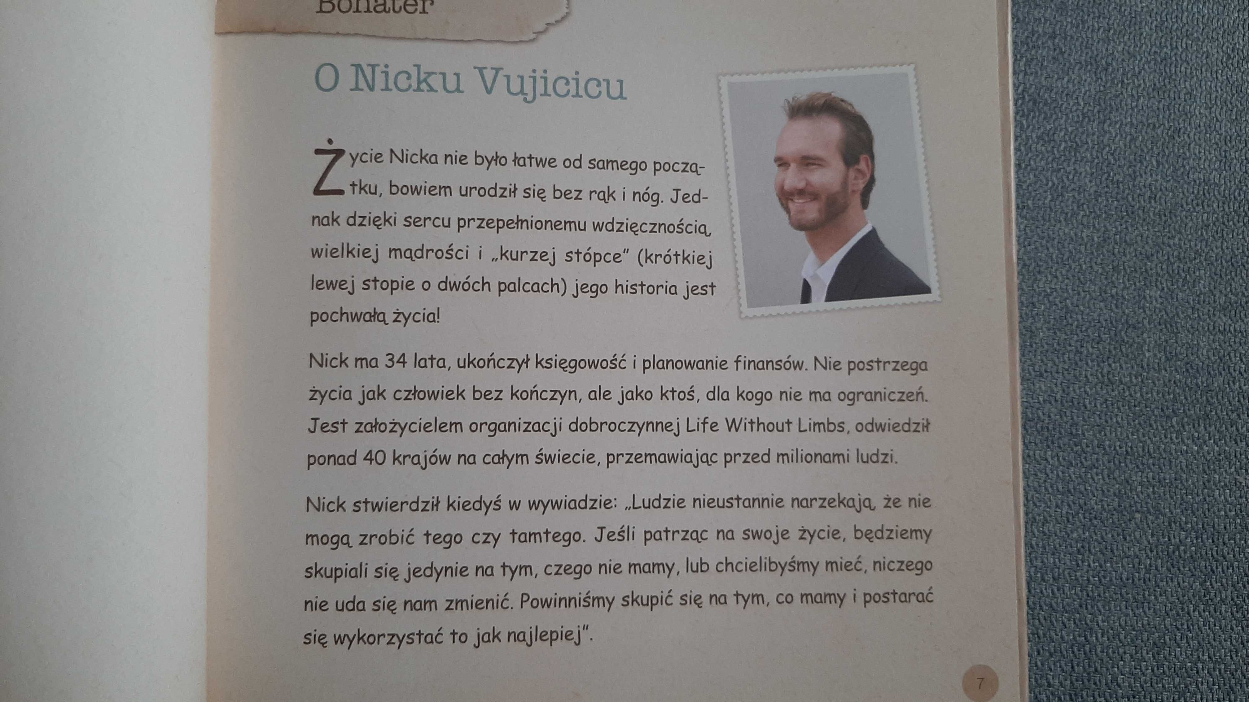 Nick Vujicic Przytul mnie Osiem inspirujących lekcji Dreamergo Ding
