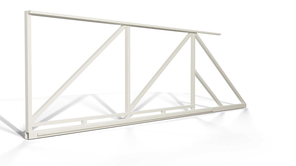 BRAMA PRZESUWNA rama SAM wypełnij MALOWANA proszkowo RAL