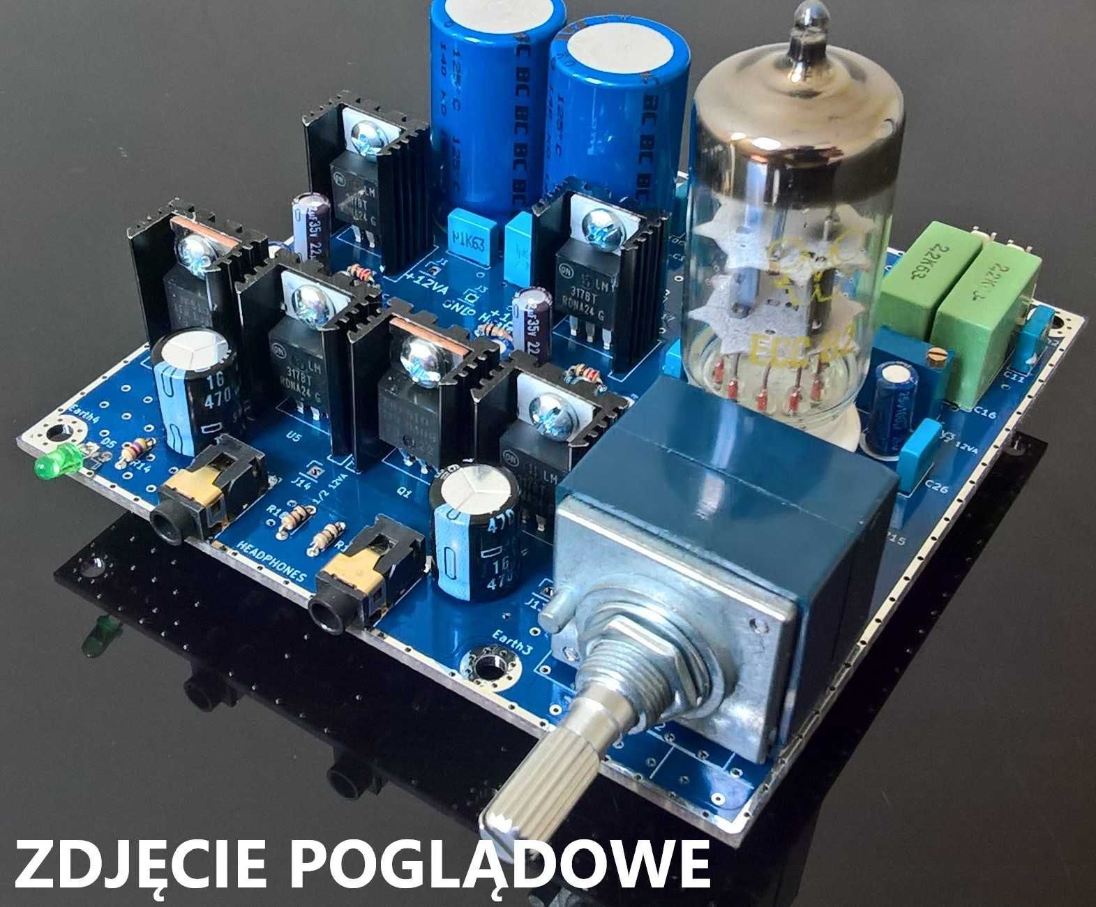 Płytka pcb - wzmacniacz słuchawkowy lampowy
