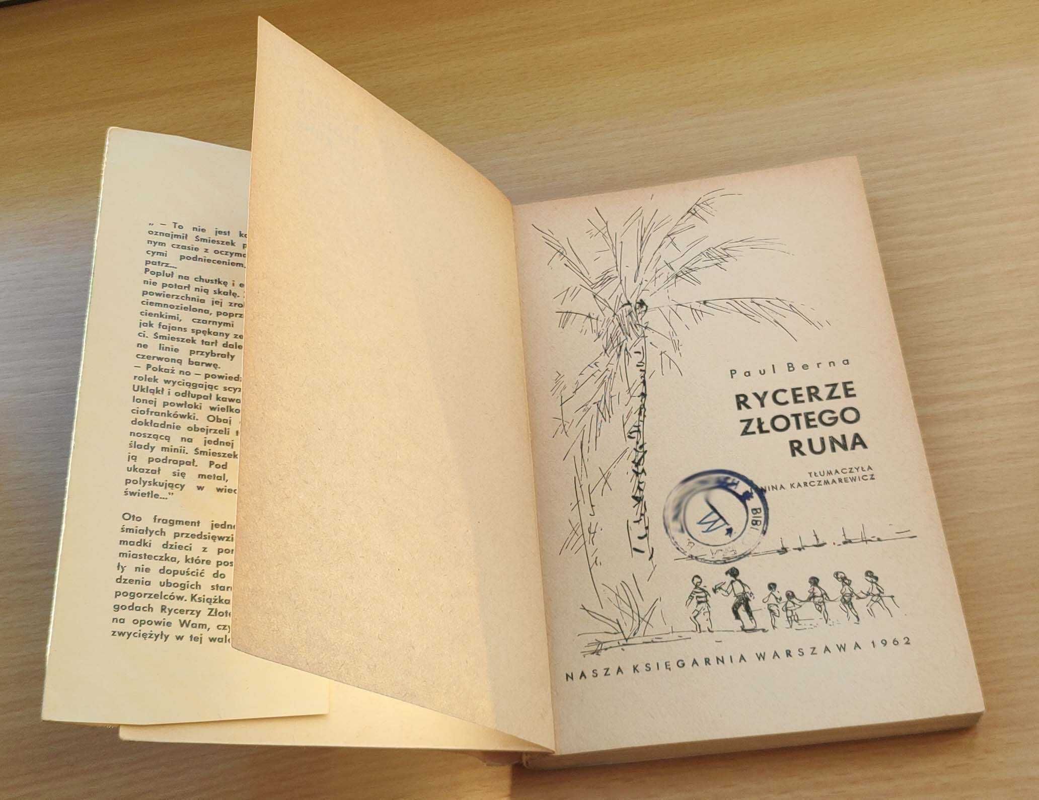 Rycerze Złotego Runa - Paul Berna - 1962 -  Klub Siedmiu Przygód
