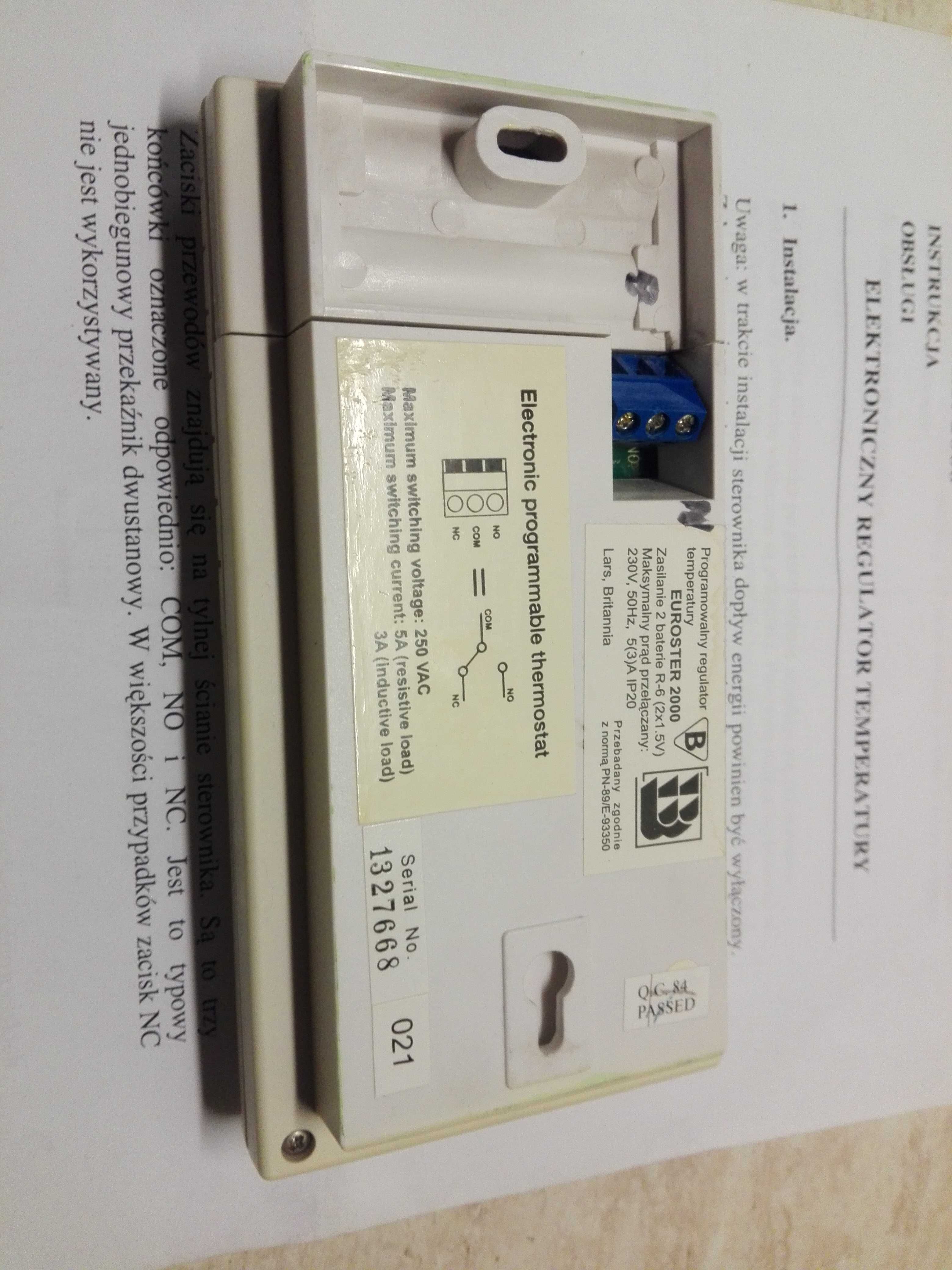 Regulator temperatury EUROSTER-2000 do pieca gazowego