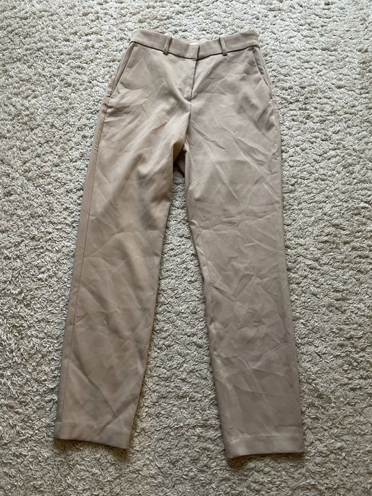 H&M spodnie klasyczne/cygaretki, rozmiar M/38, beżowe, klasyka