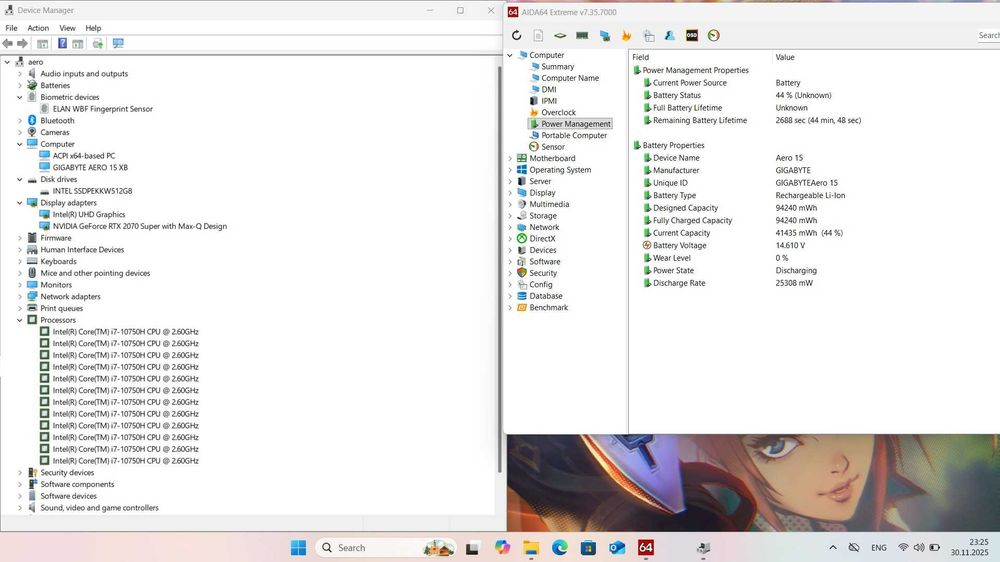Ігровий ноутбук Gigabyte AERO 15 /i7-10750H /32 /512 /RTX 2070 Super