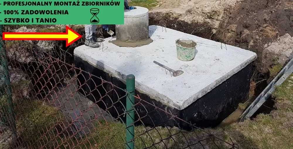 Szambo z Atestem 4m3 zbiornik betonowy deszczówka ścieki Kaj Gdów