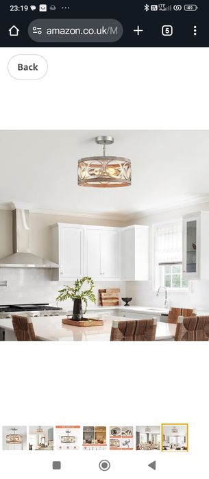 Majhoiw Nowoczesna lampa wisząca z 3 światłami, żyrandol w stylu vinta