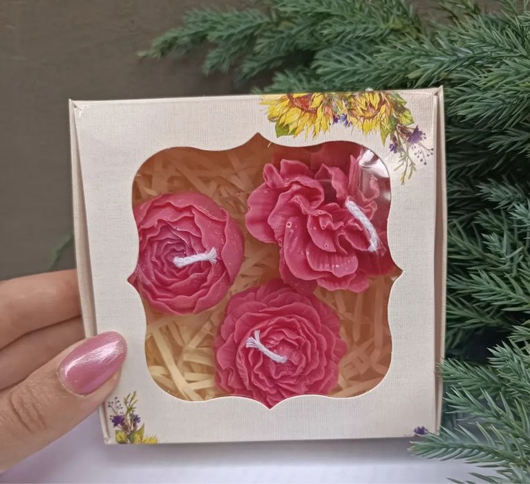 Натуральні свічки ручної роботи