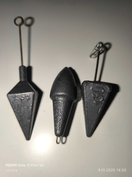 Ciężarki 3 sztuki wędkarskie plażowe