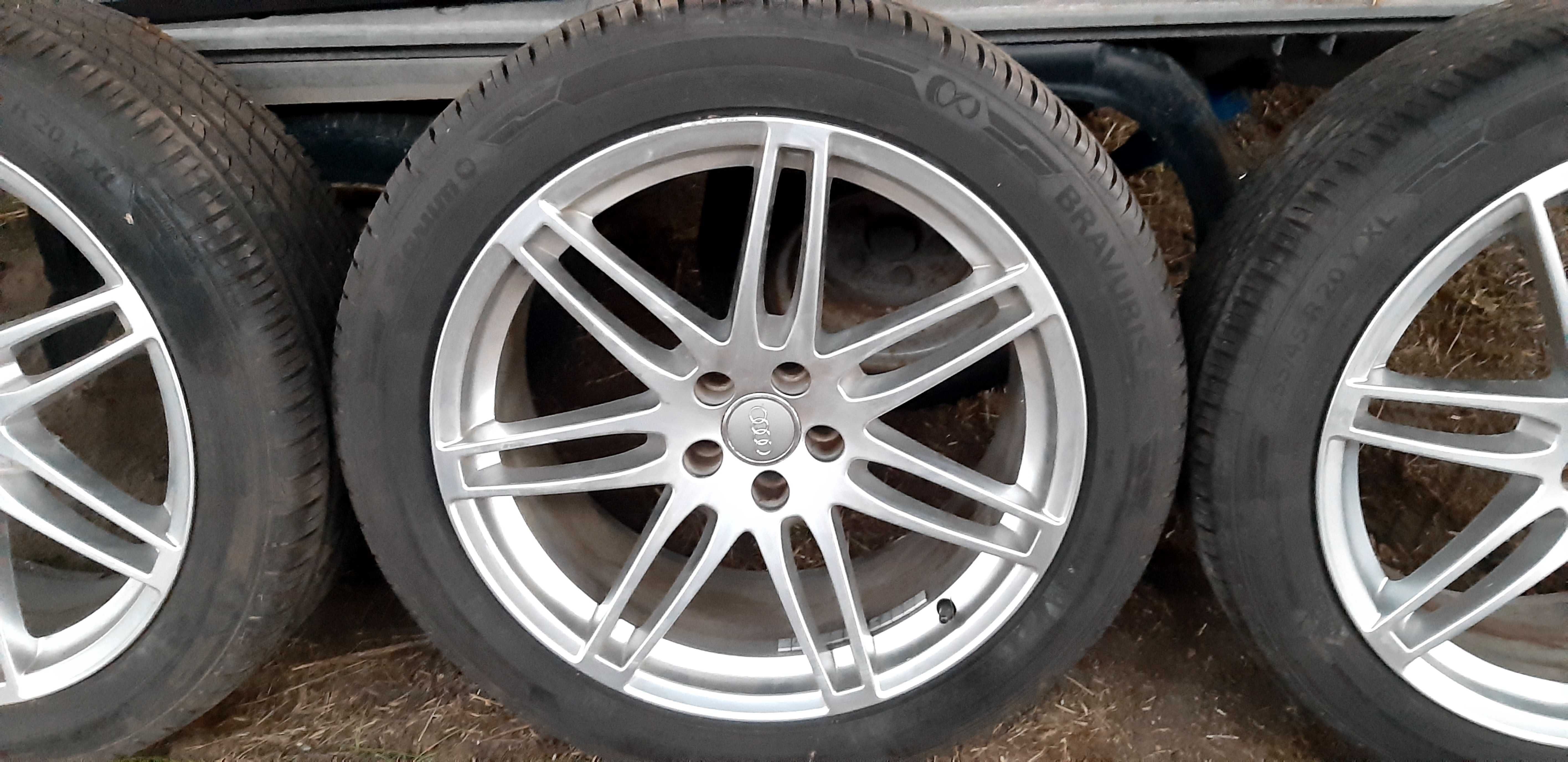 Felgi Alu AUDI Q5 20cali opony prawie nowe lato  ET33 5X112 super stan