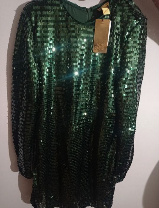 Sukienka z cekinami H&M
