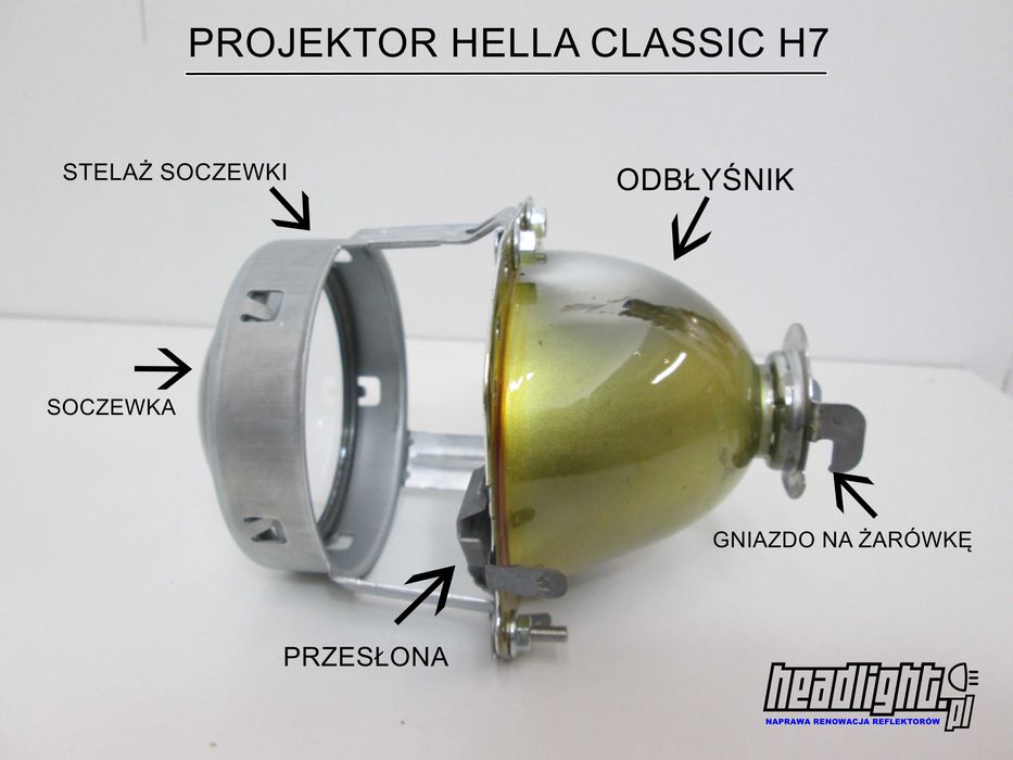 Skoda Super b  Octavia Fabia Superb Odbłyśnik Soczewka  Regeneracja