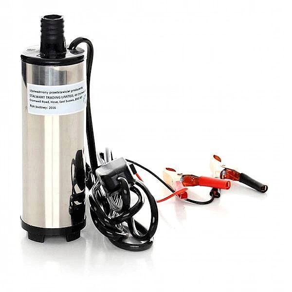 Pompa, Pompka Do Spuszczania Paliwa Ropy Oleju 12V 1,5A + Adapter 230V