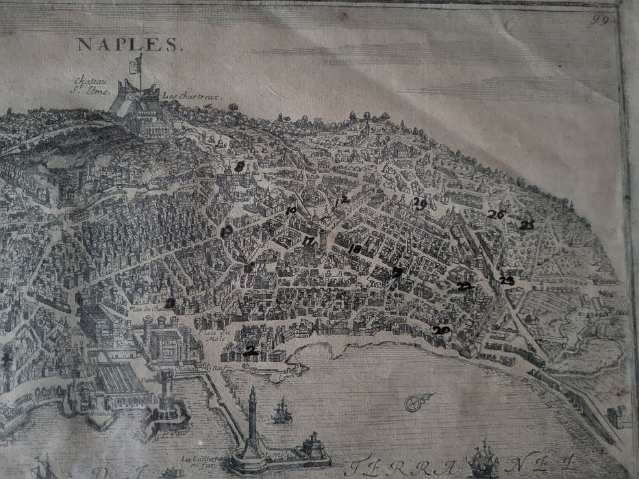Гравюра антикварна 1706 рік Nicolas de Fer картина 18 ст.