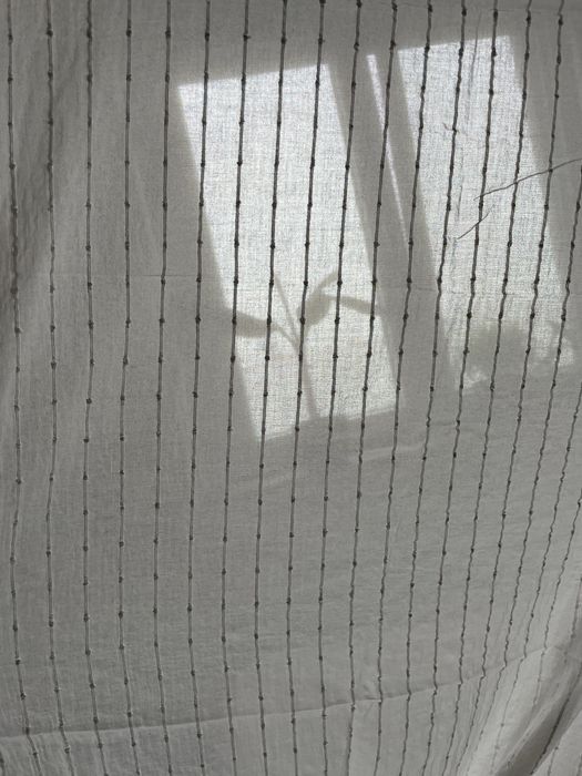 Naturalne Bawełniane firanki - 2 sztuki