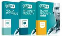 Ключі для антивірусних продуктів ESET (EAVNOD32/EIS/ESSp/EMS) -30 днів