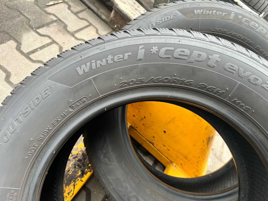 Opony zimowe 2x 205/60 R16 96H XL Hankook Winter evo2 #3644