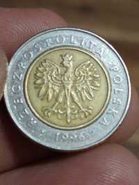 Sprzedam c monetę 5 zloty 1996 rok Destrukt