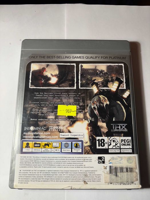 Gra Resistance Fall of Man PS3 + Gratis