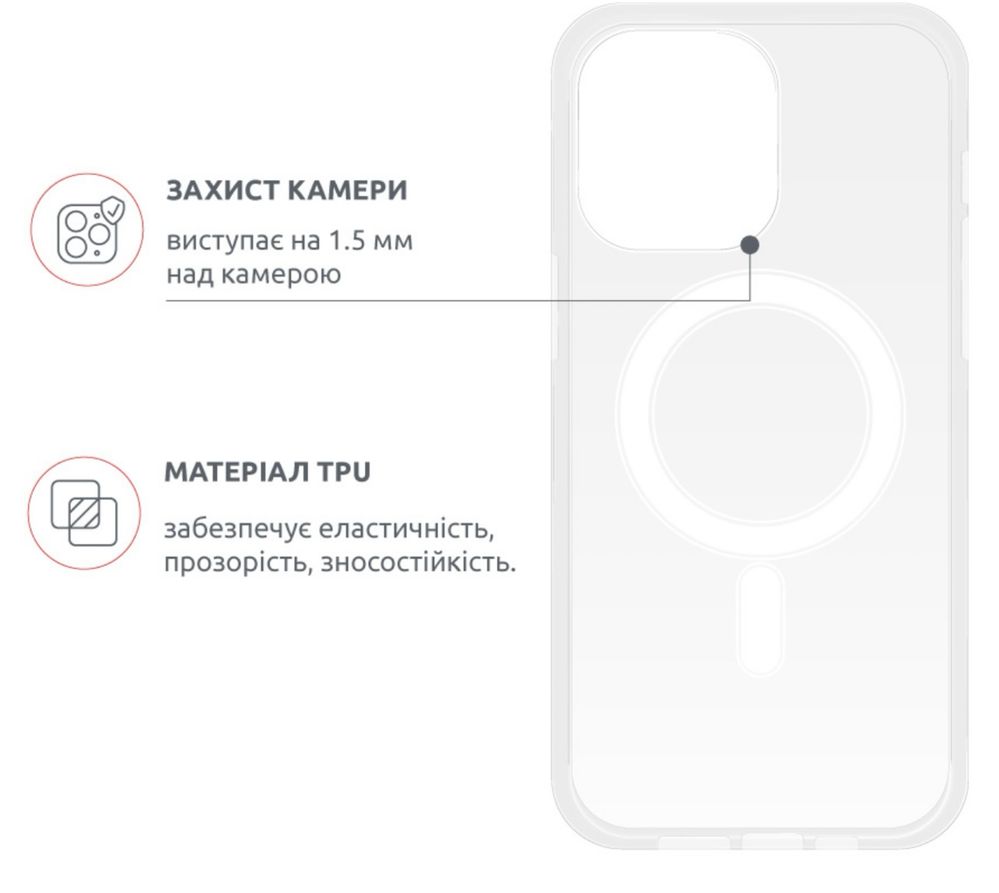 Силіконовий чохол протиударний iphone mag safe