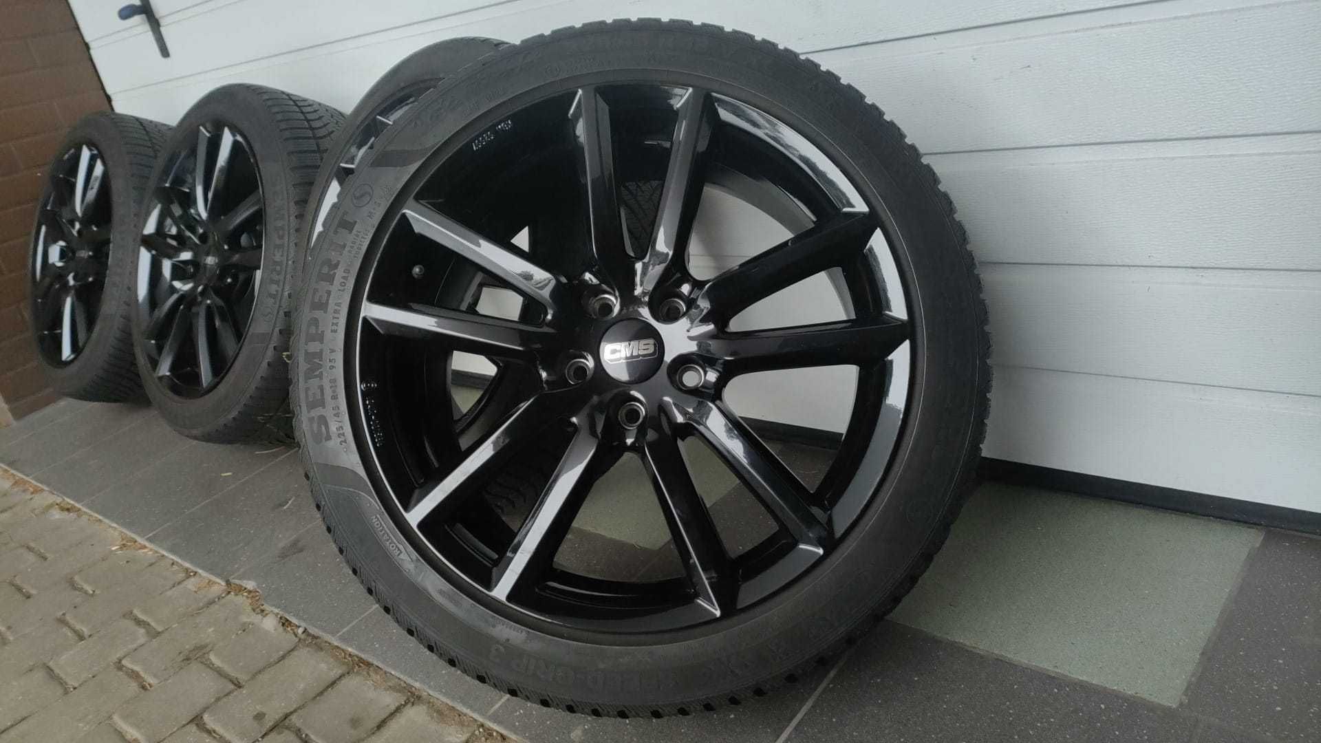 Koła Audi Vw Skoda Seat 18" 5x112 opony zima 225/45/18  (OL1559)