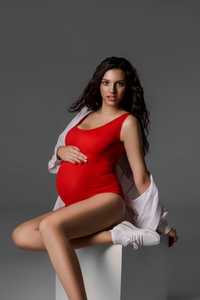 Боди красный, белый, черный для фотосессии беременной