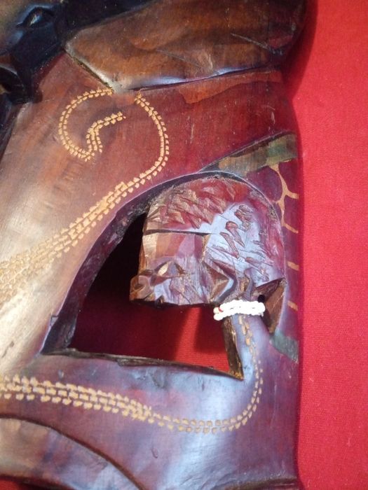 Maska drewniana 48/23 szaman Afryka