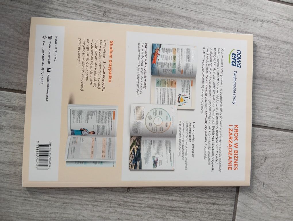 Krok w biznes i zarządzanie 1 Podręcznik Zakres podstawowy nowa era