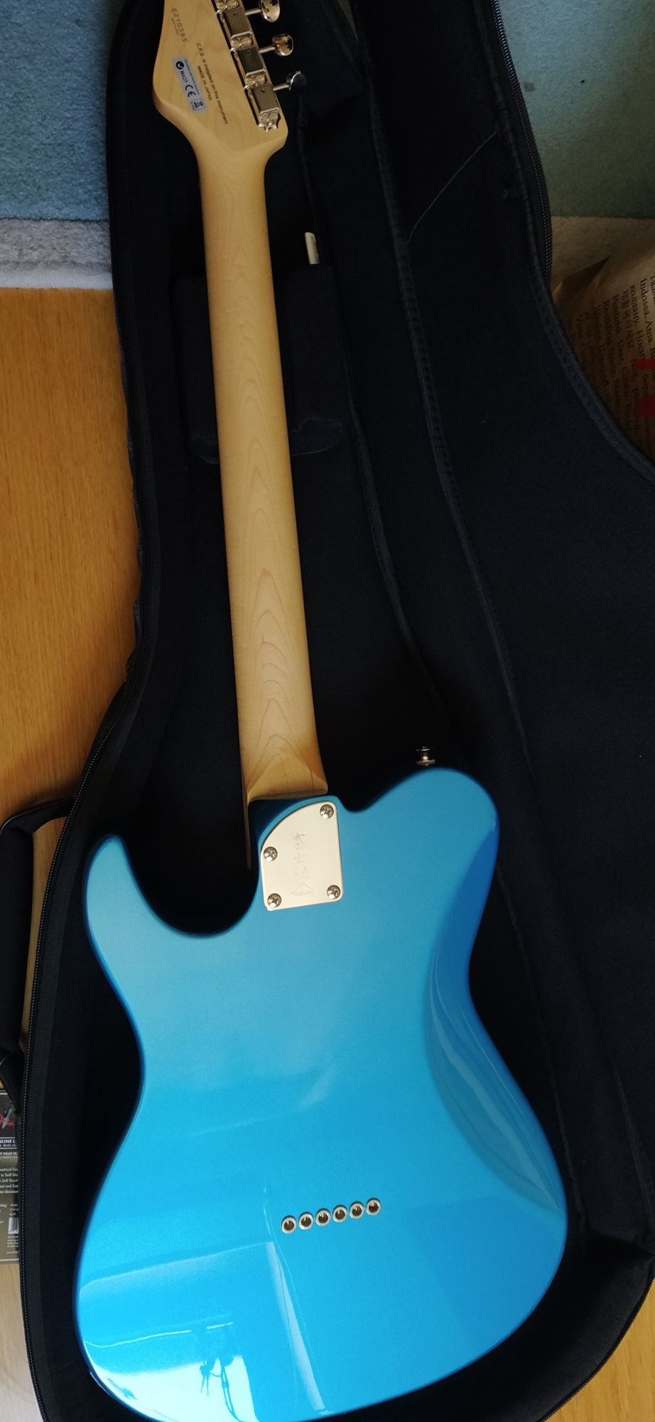 Guitarra Fujigen telecaster boundary iliad sapphire blue metallic