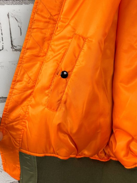 Чоловічий двосторонній бомбер Alpha Industries Ma-1 олива L/XL