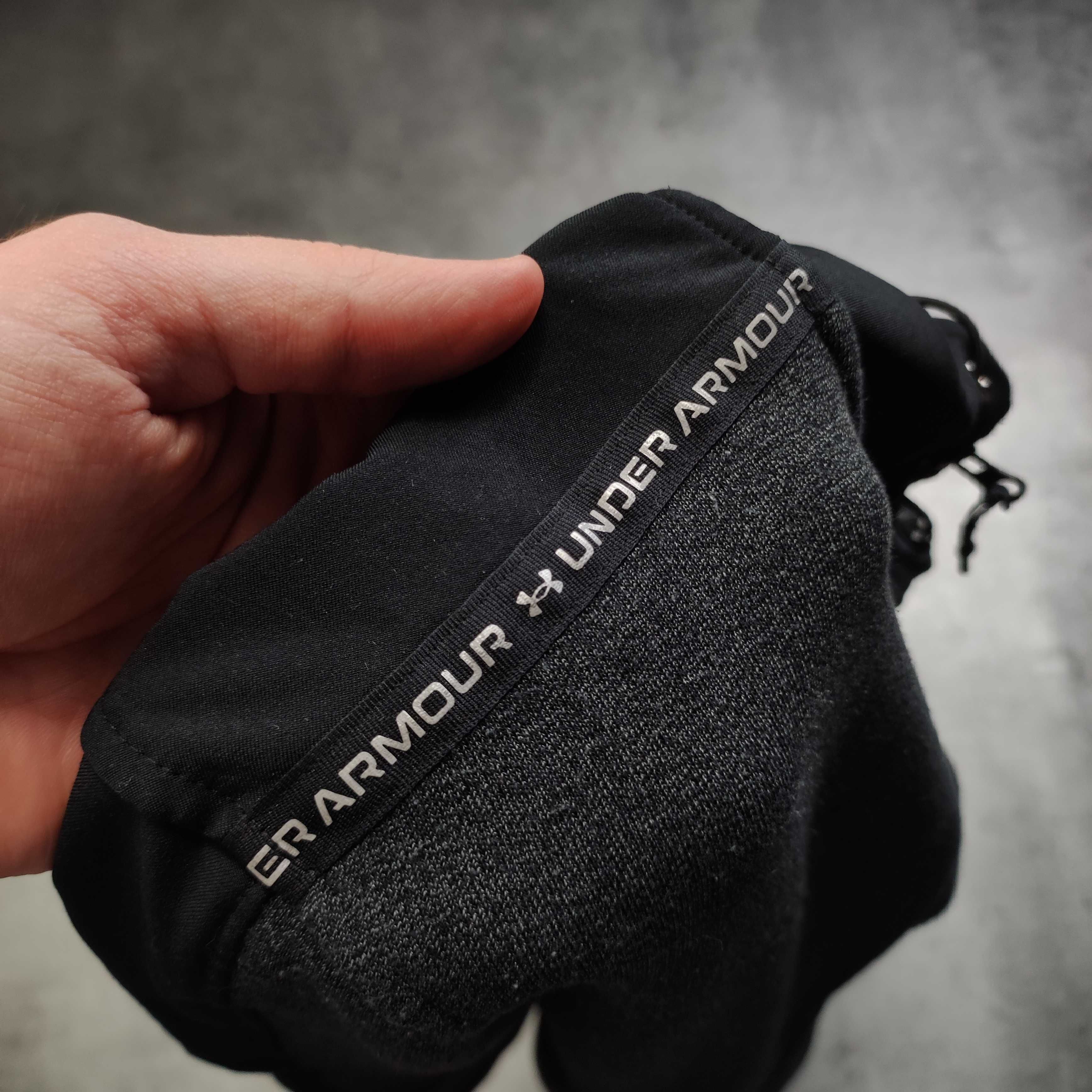 MĘSKA Bluza GYM Active z Kapturem Siłownia Rozpinana Under Armour Logo