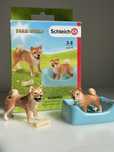 Schleich zestaw 42479 psy shiba inu matka i szczenię
