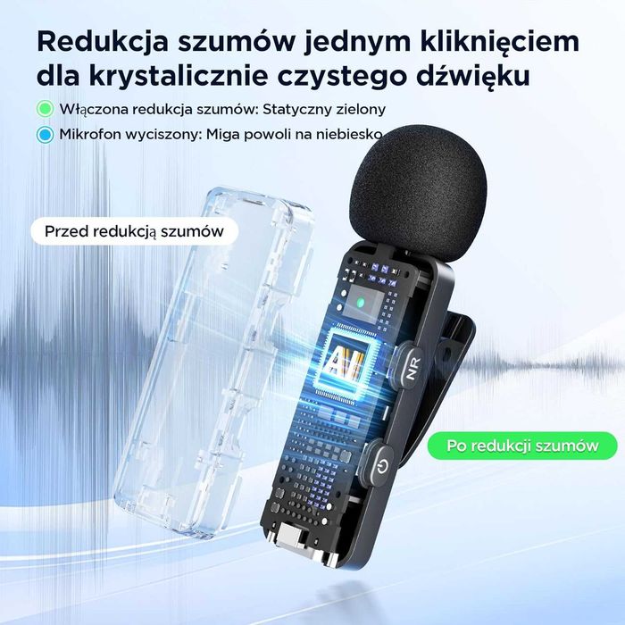 Mikrofon dynamiczny BOYA BY-V20 krawatowy