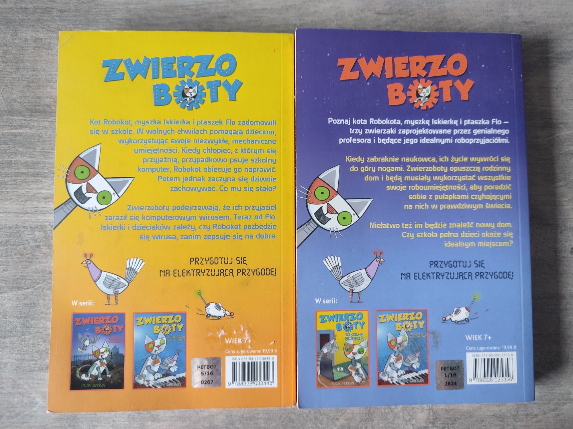 2 książki Zwierzo boty Judy Brawn