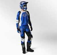 Niebieski strój cross enduro motocross quad ATV