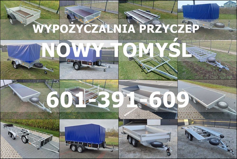 Przyczepa kontener furgon do wynajęcia DMC 750 kg na kat. B od 30 zł!