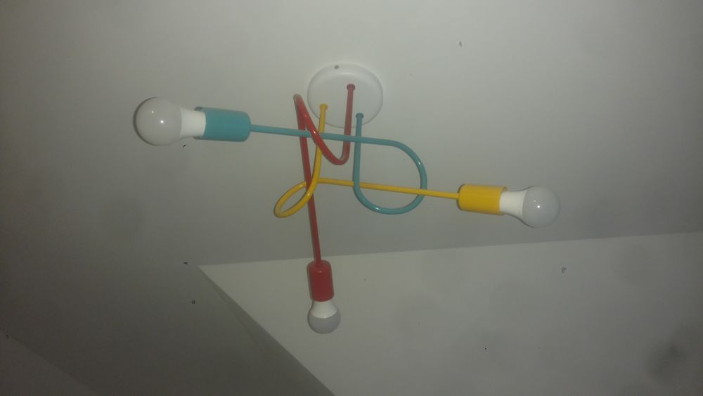Lampa do pokoju dziecięcego edison trzy żarówki