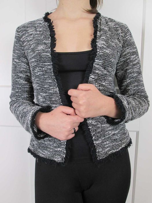 Mango tweedowy żakiet S 36 jak NOWY