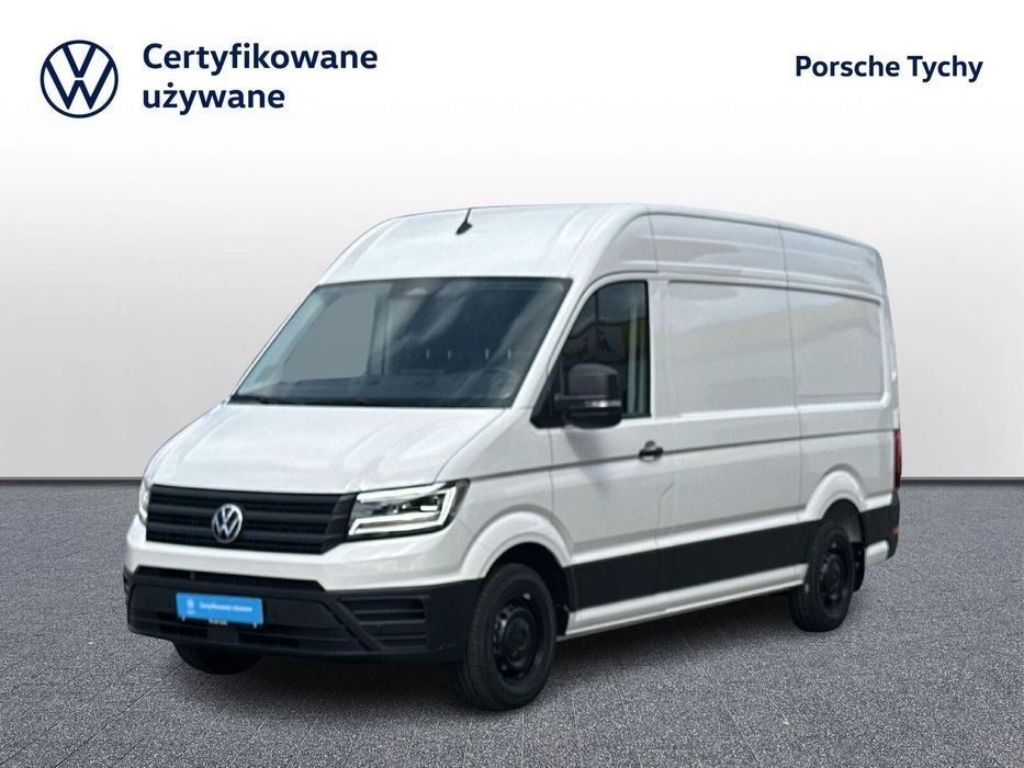 Volkswagen Crafter 35 Furgon z wysokim dachem silnik: 2,0 l EU6 SCR 140 KM / skrzynia biegów: Przedni napęd manualna 6-biegowa rozstaw osi: 3640 mm  35 TDI 140km kamera tempomat rozstaw osi 3640cm fv23%