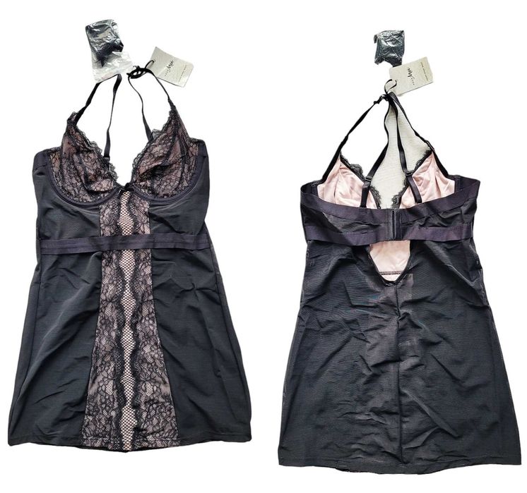 Nowa czarna koszulka nocna POUR MOI 75B bielizna damska