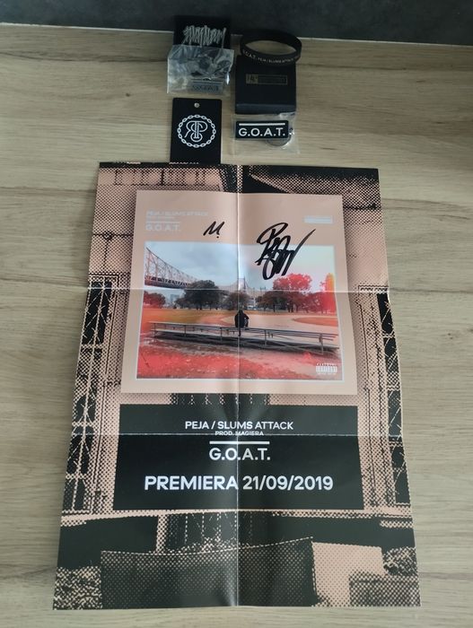 Peja slums Attack, Black album, G.O.A.T. 2050, RPS, gadżety + plakaty