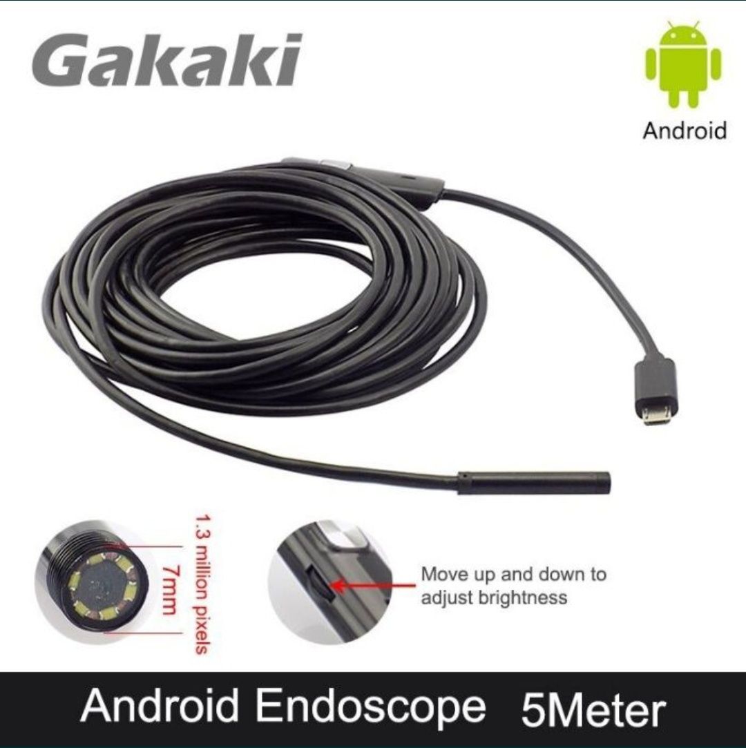 Эндоскоп камера гибкий шнур 2м 3.5м 5м для смартфона Android Usb Micro