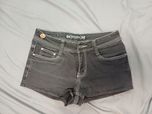 Czarne jeansowe szorty XS