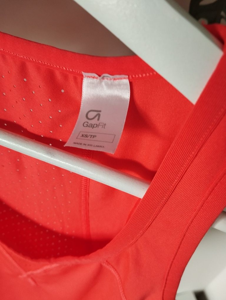Pomarańczowy top do biegania, sportowy, treningowy r. XS Gap fit