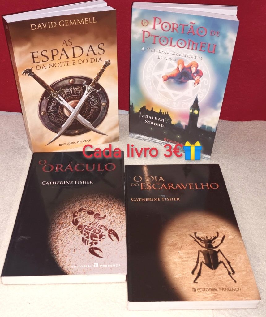 NOVOS de literatura fantastica-Desde 2,5€-Portes grátis na compra de 2