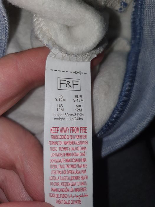 Zestaw dresik dres bluza bejsbolowka spodnie dresowe f&f 80