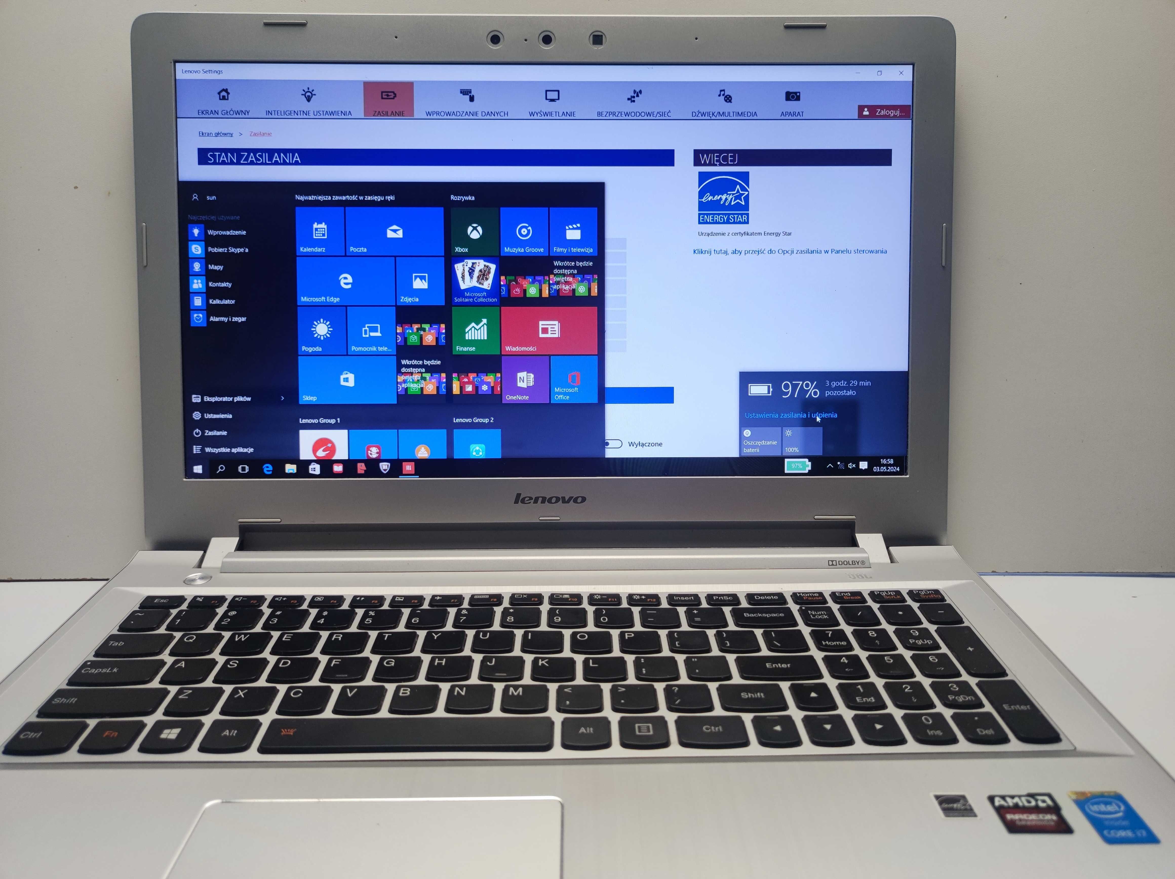 Laptop Lenovo z51-70, 8GB, Intel I7
