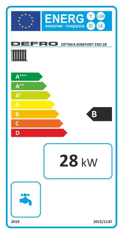 Kocioł na węgiel Defro Optima Komfort Eko 28 kW tradycyjny 5 klasa