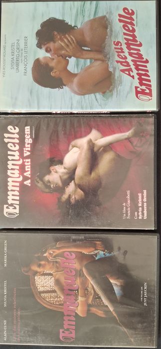 DVDs Emmanuelle, Emmanuelle a Anti Virgem e Adeus Emmanuelle.